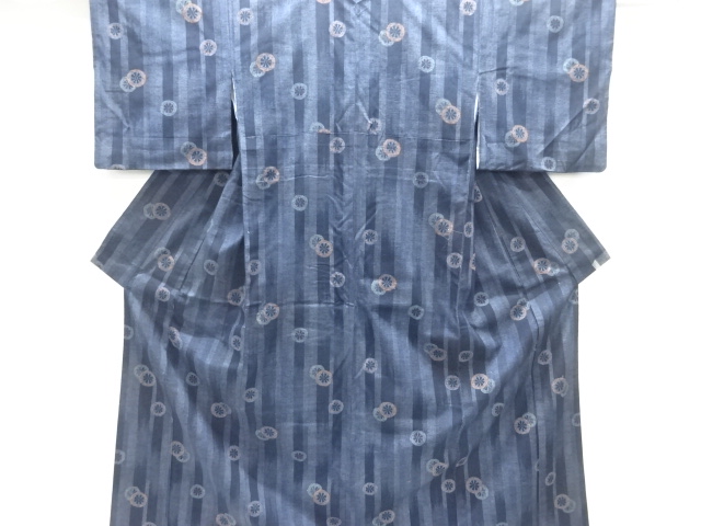 JAPANESE KIMONO / TSUMUGI / WOVEN GENJIGURUMA